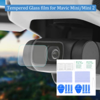 Tempered Glass Lens Film for DJI Mavic Mini/Mini 2/Mini SE Drone Anti-Scratch HD Camera Lens Protector Protective Accessory