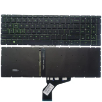 New Laptop US English Keyboard For HP Pavilion Gaming 15-ec2008ca 15-ec1010ca 15-ec1020ca 15-ec0001ca 15-ec0003ca Green Backlit