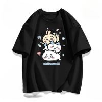 Tshirt Women Japan Style Print Plus Size Short Sleeve Fashion T Shirt t-shirt cotton cutoff tee men