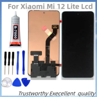 Super AMOLED 6.55" For Xiaomi Mi 12 Lite Lcd Display Touch Screen for Xiaomi 12 Lite Mi12 Lite LCD 2203129G Digitizer Assembly