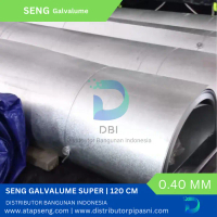 Seng Talang Galvalum 120 cm 0.40 mm SNI Super 1 roll = 43 m (freeokr)