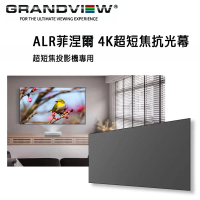 結帳再折⭐加拿大 Grandview ALR菲涅爾 4K超短焦抗光幕 PE-Y100(16:9)DY1D(R7) 固定畫框抗光幕100吋