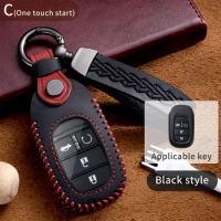 Car Key Case Cover Key Bag for Honda Civic Accord Vezel 2022 Accessories Car-Styling Holder Shell Keychain Protection