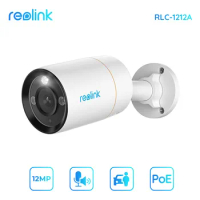 Reolink 12MP PoE Surveillance Camera Spotlight Color Night Vision Person Detection 2 Way Audio Security Protection Camera 1212A