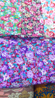 Kain WoolPeach / woolvis motif Bunga / Kembang
