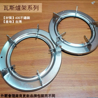 台灣製 爐架 2支 (白鐵 圓型) 430不鏽鋼 瓦斯爐架 金屬 瓦斯爐 架子 圓爐架 圓形
