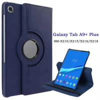 Case For Samsung Galaxy Tab A9 Plus 11” Tablet Cover for Samsung Tab A9 SM-X210/X215/X216/X218 360 Degree Rotating Leather Cover