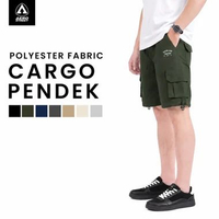 Aerostreet Cargo Short Pants Travox Army Green Celana Pendek Cargo Pria Casual Outdoor M Army Green