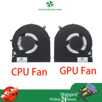 Laptop CPU GPU Cooling Fan DFS5K121144645 DFS5K123043635 DC5V 4Pin for Razer Blade15 RZ09-0301