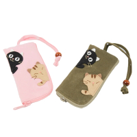 【KIRO 貓】日本卡拉貓 拼布 長鑰匙/智慧型遙控器收納袋(500002)