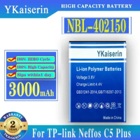 YKaiserin 3000mAh NBL-40A2150 Replacement Battery For TP-LINK Neffos C5 Plus C5Plus Mobile Phone Batteria + Tracking Number