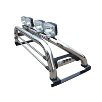 New design black steel sport roll bar per for mitsubishi triton l200 roll bar