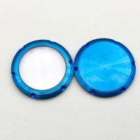 PVD Blue Watch Cases Back Cover 30mm Thread Diameter Fit Mod Seiko SKX007 Turtle 6105 For NH35 NH36 Movement Watch Cases Parts