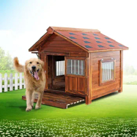 Puppy Accessories Dog House Fence Large Kennel Dog House Waterproof Villa Caseta Perros Para Exterior Pets Products YN50DH