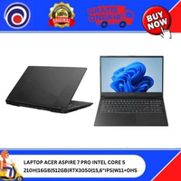 LAPTOP ACER ASPIRE 7 PRO INTEL CORE 5 210H|16GB|512GB|RTX3050|15,6"IPS|W11+OHS