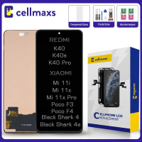 Thay thế màn hình cảm ứng LCD, dành cho XIAOMI REDMI K40, K40s, K40 Pro, Poco F3, F4, Mi 11i, 11x Pr