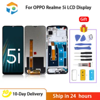 For OPPO Realme 5i LCD Display With Frame For RMX2030 Display Touch Screen Digitizer Sensor Assembly Realme 5i LCD Replacement