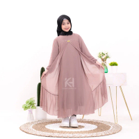 Khanza kids gamis anak usia 5-13tahun / gamis anak terlaris / gamis anak terbaru / gamis ceruty anak