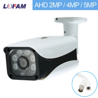 LOFAM AHD Camera 1080P 2MP 4MP 5MP Security Camera Indoor Outdoor Waterproof Video Surveillance CCTV Camera IR Day Night Vision