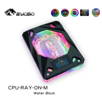 Bykski CPU Water Block use for ryzen 5 3600x/ Ryzen ThreaRipper/AM3/AM4/FM2/ AMD CPU RGB/A-RGB LED L