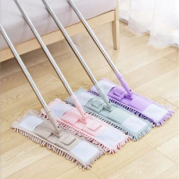 360 Rotating Washing Flat Mop Swivel Mop Cloth Household Wet And Dry Floor Cleaning Swifter Pads Case Dry Spin Mops And Buckets