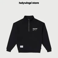 Holywings store Sweater Halfzip Statement Collection Black L