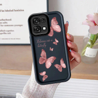 Ốp Điện Thoại Hình Bướm, Màu Hồng Xinh Xắn, Dành Cho OPPO A6 Pro 5G Và A6 Pro 4G, Chất Liệu Silicon 