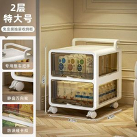 抽屜式玩具儲物櫃收納櫃移動分層小推車免安裝置物架零食收納櫃