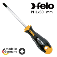 【FELO】ERGONIC402超軟柄十字起子⊕-PH1x80mm(40210210)