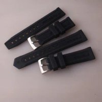 Men Black Nature Watchband 20mm 22mm Silicone Rubber Watch Band Belt Black For TAG Strap CARRER fit Heuer DRIVE TIMER Soft belts