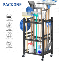 PACKONE Gardening Tool Rack Agricultural Tool Storage Rack Metal Tool Rack alat  Suitable For Garden