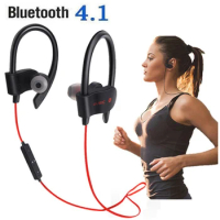 Wireless Bluetooth Earphones Earloop Noise Cancelling Headset Neckband life Sport In-Ear With Microphone For iPhone Xs Samsung 9