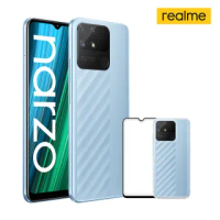 透殼鋼貼組【realme】realme narzo 50A 清晨藍(4G/128G)