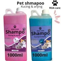 shampoo kucing dan anjing anti kutu dan jamur anti rontok dan bakteri dan menghaluskan bulu netto 10