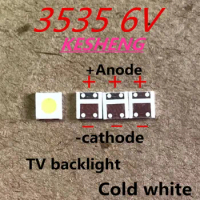 50PCS 2W 6V 3535 TV Backlight LED SMD Diodes Cool White LCD TV Backlight Televisao TV Backlit Diod Lamp Repair Application