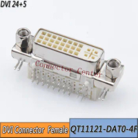 DVI 24+5 Connector Original FOXCONN DVI24+5 qh11121-dat0-4f Female Right Angle