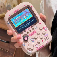 Hello Kitty Stickers Mini Game Console Power Bank Dual-Purpose Cute And Practical Christmas Gift For Friends' Birthday Surprises