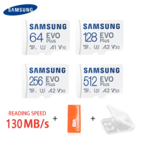 SAMSUNG New Product 64GB 128GB 256GB 512G TF(MicroSD) EVO Plus 4K U3 V30 A2 Read 160MB/s high-speed console tablet MEMORY card