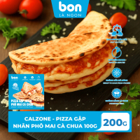 [HCM -Giao Nhanh 2H] - Calzon Pizza Gập Nhân Phô Mai Cà Chua 100g (200g) - Pizza Vỏ Nướng Than Củi T