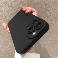 全城熱賣 - 暗紫色適用iPhone17Pro手機殼15promax液態矽膠13蘋果15pro14/12/xs鏡頭全包11防摔mini軟男xr女款se2保護套8iPhone 11 Pro Max【經典