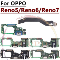 Original USB Charger Dock Board For OPPO Reno5 Lite Pro+ Reno6 Z Reno7 Pro Lite USB Charging Jack Port Connector Flex Cable