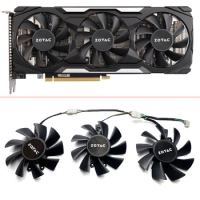 NEW 3PCS Cooling Fan 75MM 4PIN RTX 2060 X-GAMING GPU Fan For ZOTAC GeForce GTX 1660 1660 Ti、RTX 2060 2060 SUPER Graphics Card