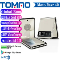 Global Rom Motorola Moto Razr 40 Folding Screen Phone 5G MobilePhone 4200mAh 30W Snapdragon 7 Gen 1 Octa Core 64MP Main Camera