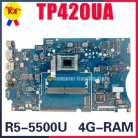 TP420UA Laptop Motherboard For ASUS Vivobook Flip 14 TM420 TM420UA TP420U TP420 NB2566_PCB_MB_V4 R5-5500U 4GB-RAM Mainboard
