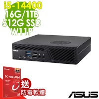 ASUS 華碩 MiniPC PB63 (i5-14400/16G/1TB+512G SSD/W11P)