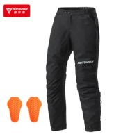 Motorcycle Pants Detachable Winter Warm Motorbike Trousers Knee Protective Pads Cycling Biker Waterproof Moto Pants Windproof