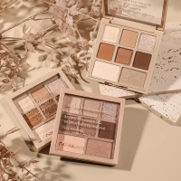 Palet pembayang mata NOVO Beauty Eyes First Bloom lapan warna dengan kilauan mutiara yang halus, ber