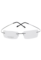Hamlin Mackenzie Frame Kacamata Pria Wanita Frameless Titanium Ultra Light ORIGINAL - Black
