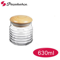 【Pasabahce】歐式 創意原木雲朵儲物罐 630cc 餅乾罐 糖果罐 儲藏罐 保鮮罐 玻璃罐
