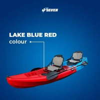 J Seven Elisha kayak fishing tandem paddle Lake Blue Red